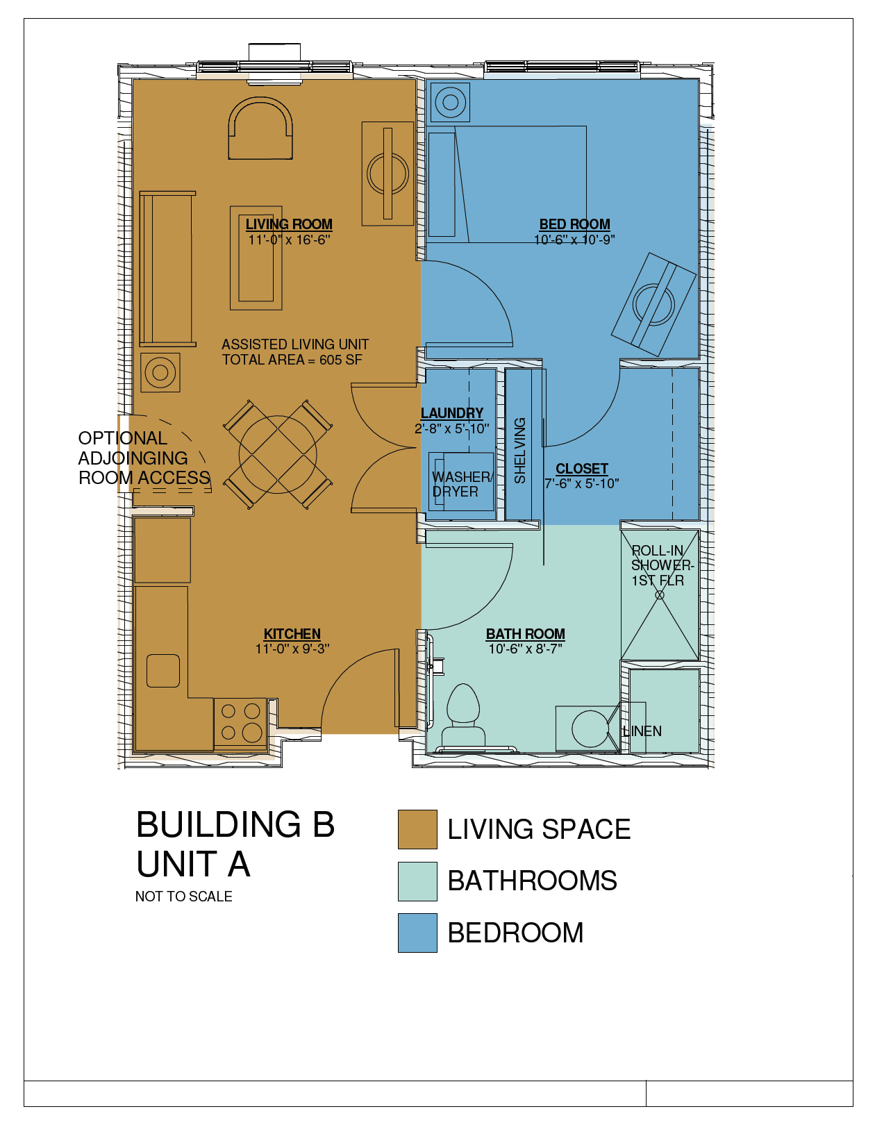 Building b unit floor plan.