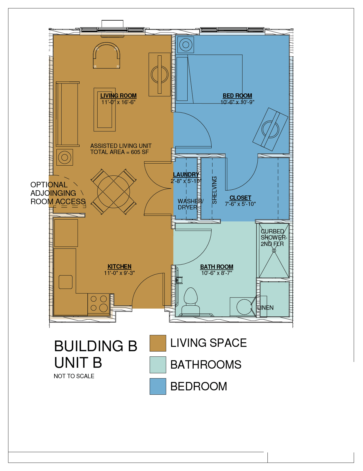 Building b unit 8 floor plan.