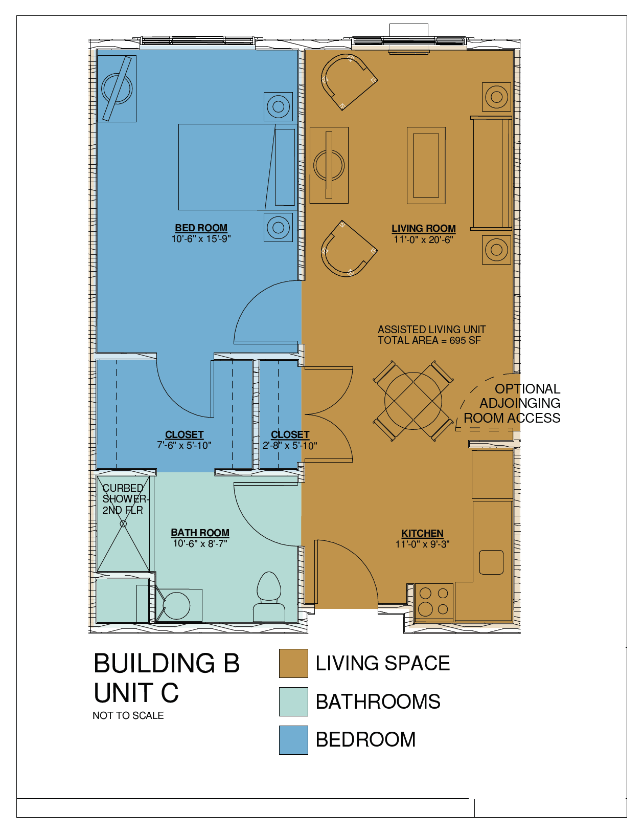 Building b unit c floor plan.